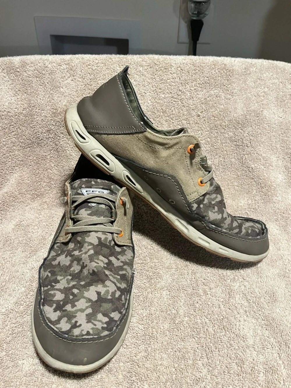 Columbia PFG Camo Bahama Vent Relaxed Men's Size 12 Fishing Hunting Boat Shoes - Picture 2 of 7